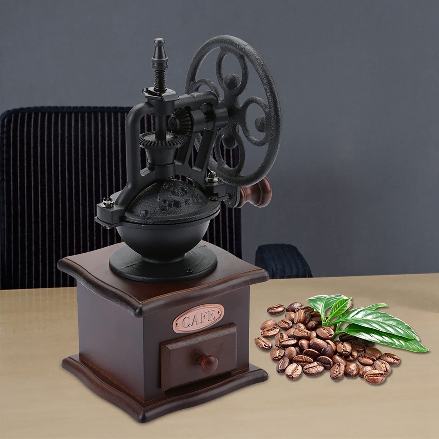 Retro Manual Grinder Hand Crank Coffee Grinder Home Grinding Machine