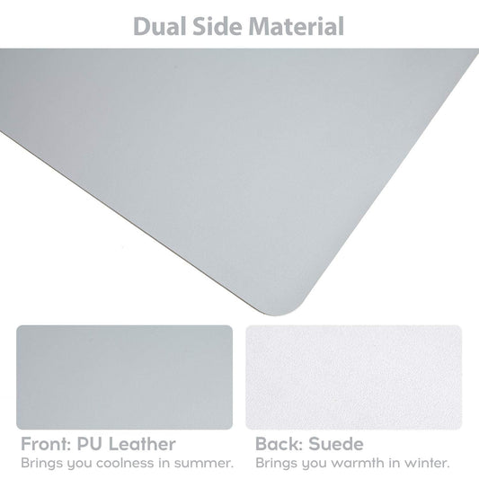 DOBAOJIA Large Desk Pad XXXXL, Desk Mat, Desk Pad, Desk Protector, Writing Pad, for Laptop/Keyboard/Mouse, PU Leather Waterproof + Suede Non-slip 120 x 43cm