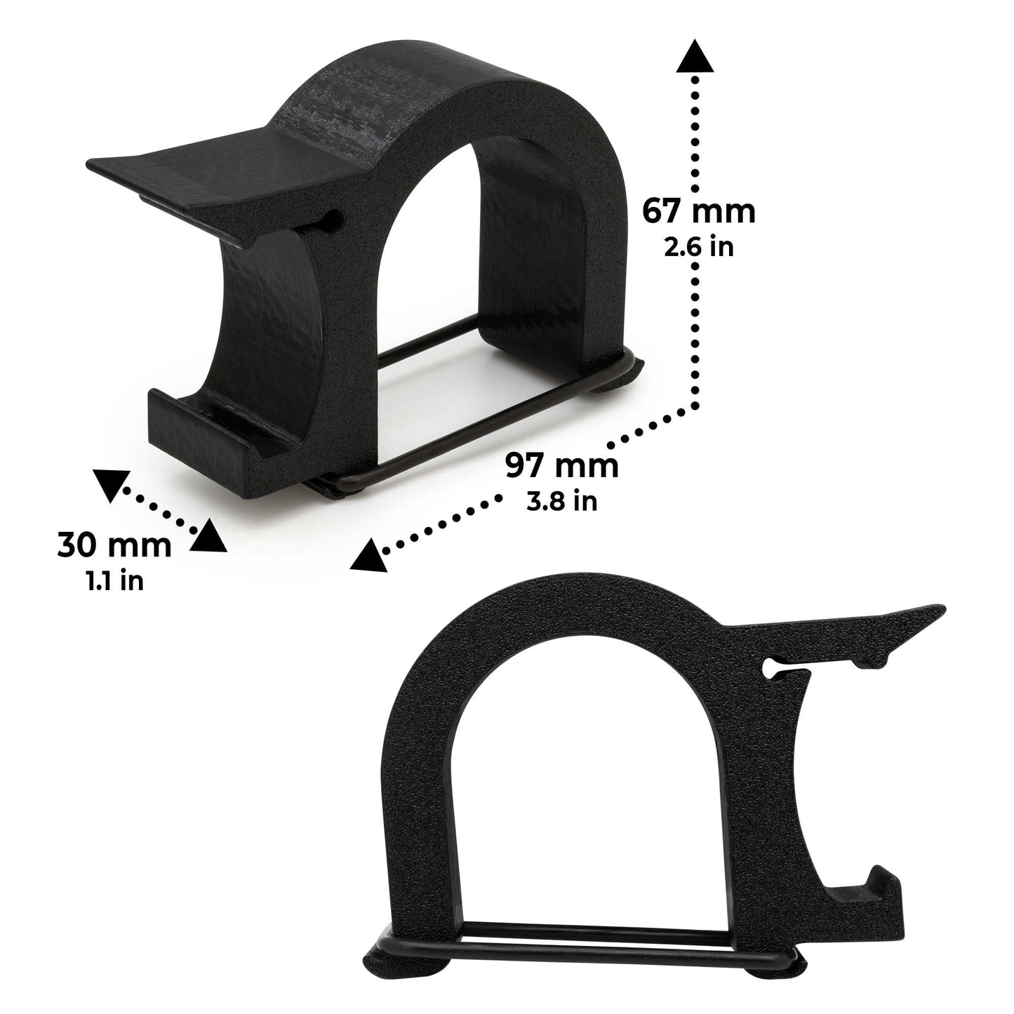 Mobilefox Universal Bike Wheel Mount Holder Adapter compatible with Thule Chariot Trailer.
