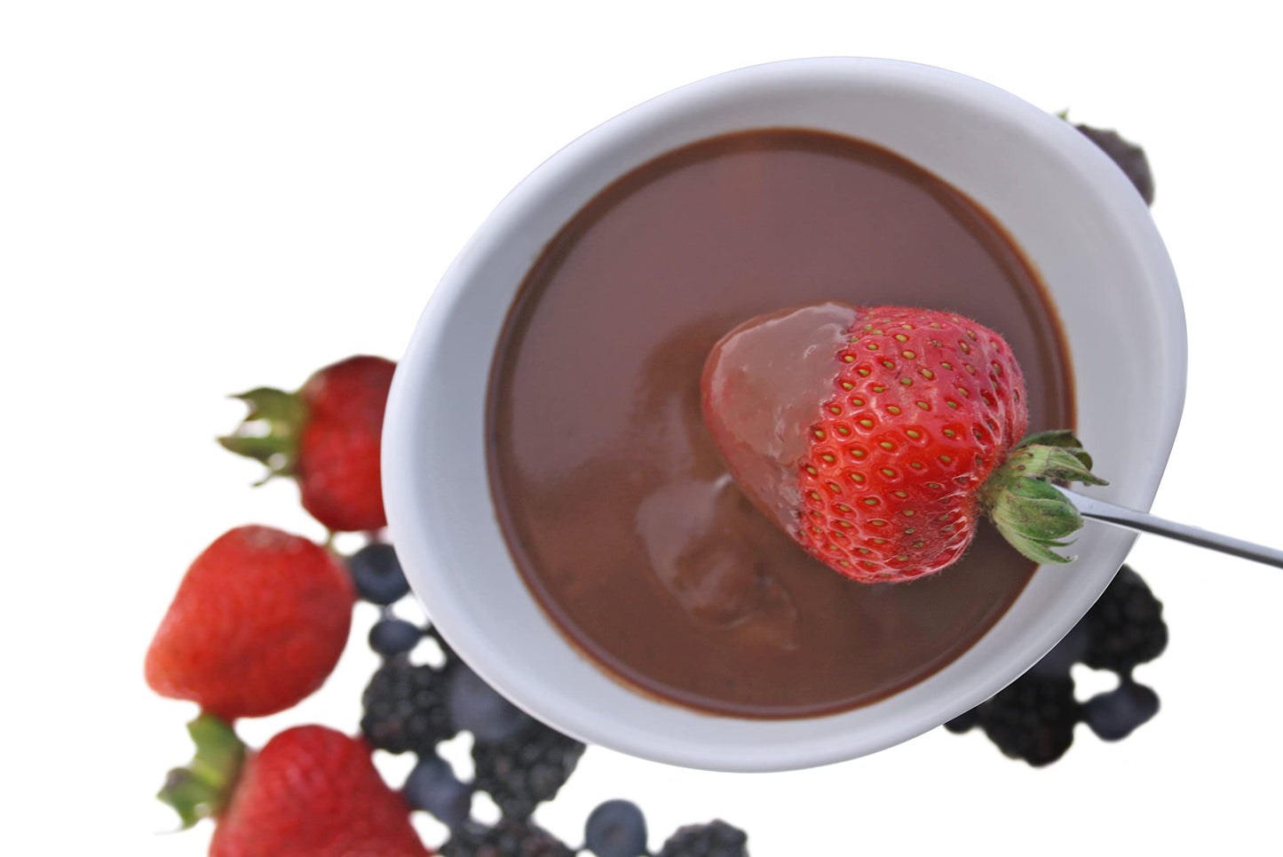 Swissmar F66322 Glow Chocolate Fondue Set, 7 pieces, Ceramic/Stainless steel, White, 280ml, Chocolate Fondue, Tealight heated/microwave and oven safe, Dishwasher safe, Gift Set