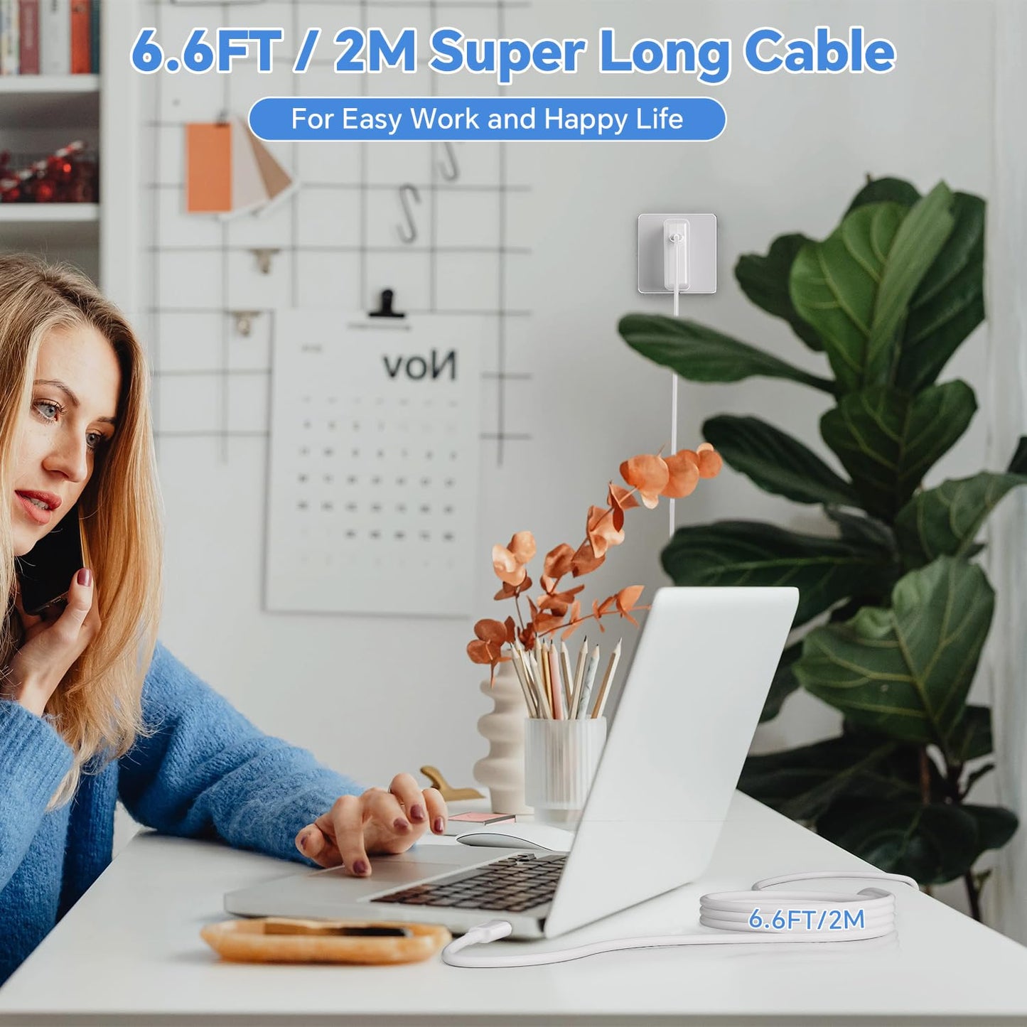 67W USB C Charger, Qiyezinuo Mac Book Charger compatible with MacBook Pro and MacBook Air with USB-C port, iPad Pro and all Type-C devices.