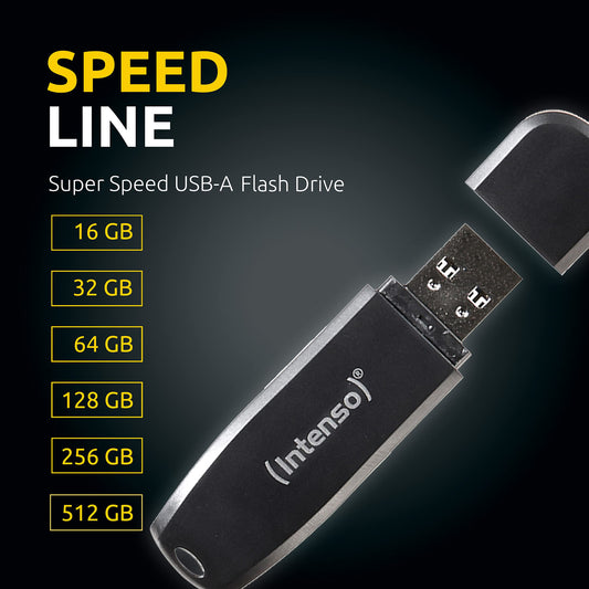 Intenso Speed Line - 512GB memory stick - USB stick 3.2 Gen 1x1, black