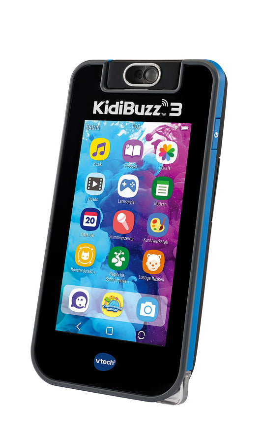 Vtech KidiBuzz 3 - Multifunctional messenger for kids - with secure internet browser, educational games, messaging app, camera, multimedia player and more - for children aged 5-12 years.