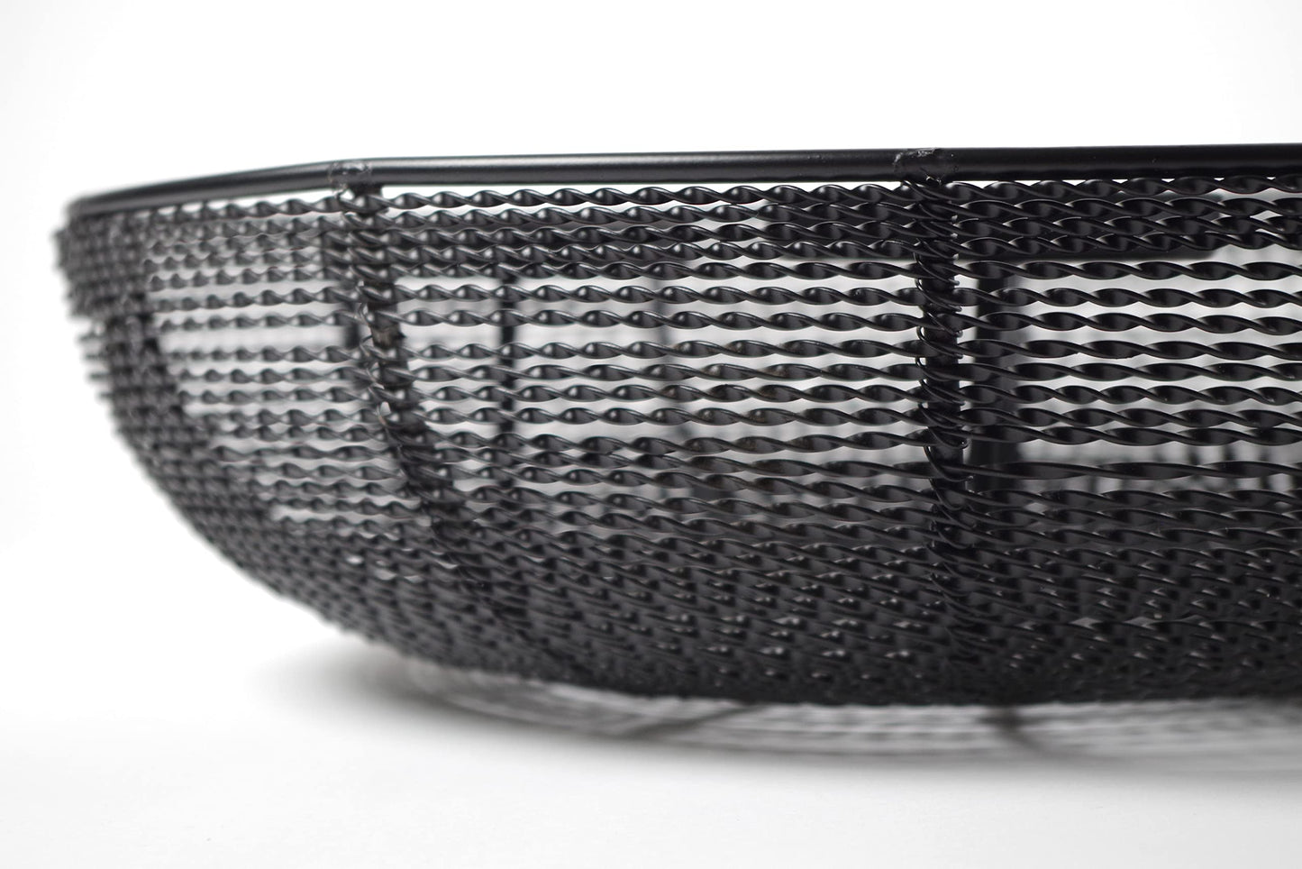 Kobolo decorative bowl candle holder Advent wreath wire - made of metal - black - for 4 candles - 38 cm