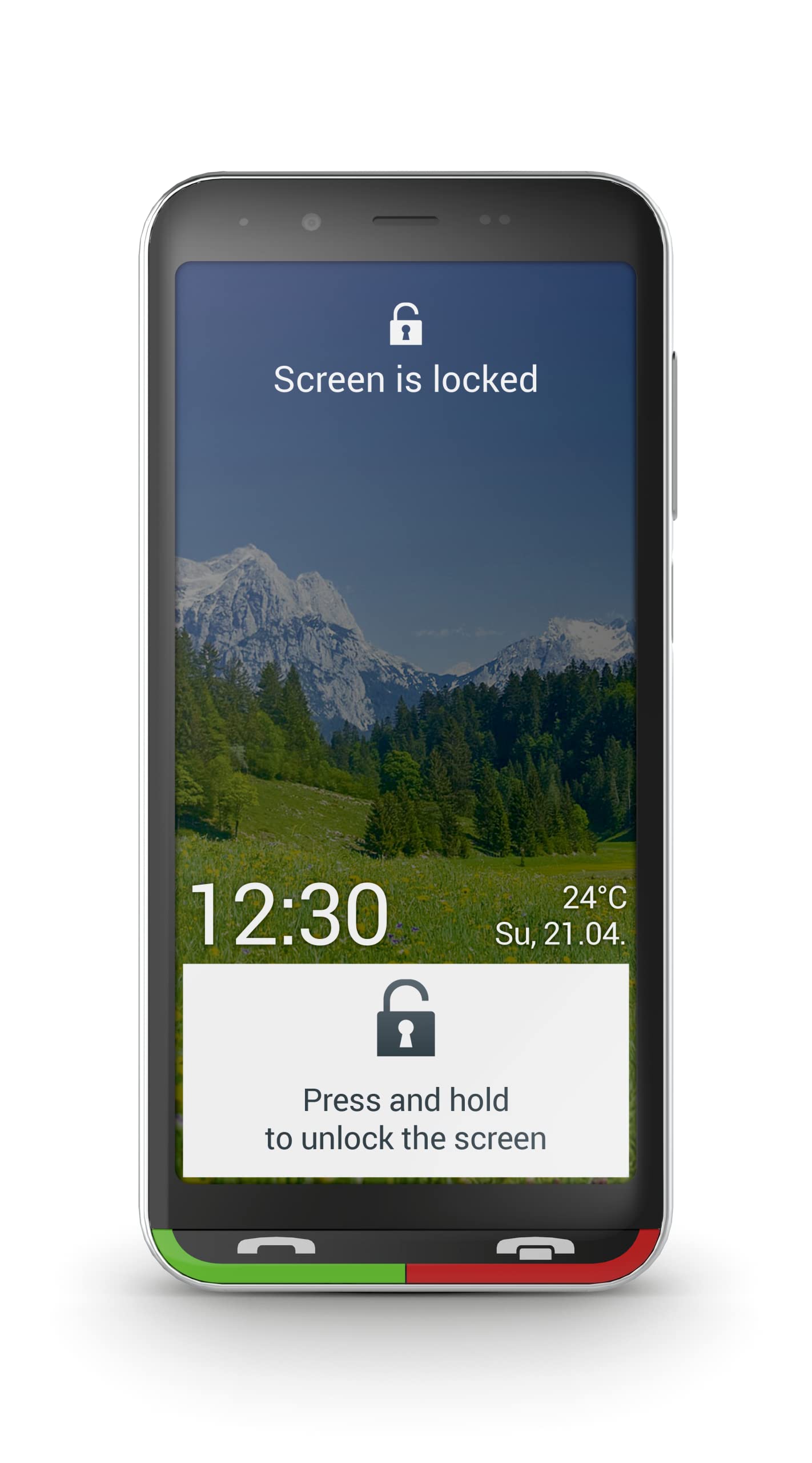 Emporia Super Easy - 4G smartphone, easy to use, SOS button, 4.95-inch display, 32 GB, 3 GB RAM, 13 Mpx camera, Android 10, charging station, Black (Italy)
