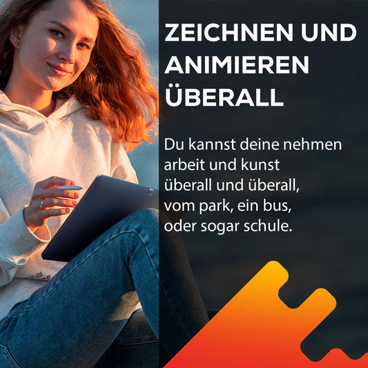 PicassoTab X Drawing Tablet • No computer required • Drawing apps & tutorials • 4 bonus items • Stylus pen • Portable • Standalone • 10-inch screen • For digital art creators • PCX
