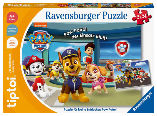 Ravensburger tiptoi Puzzle 00135 puzzle for little explorers & 22671 22671-Paw Patrol Central- Travel game