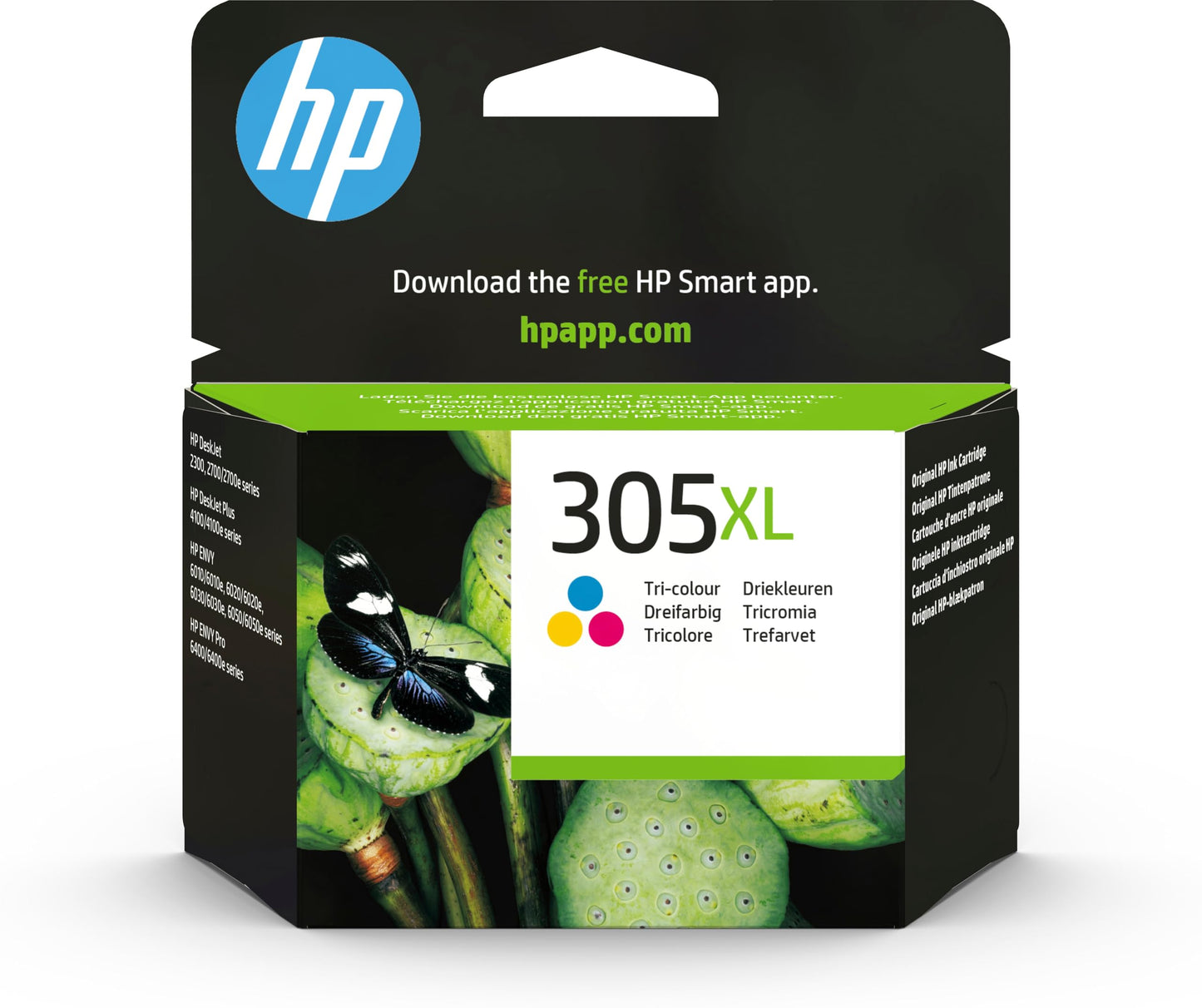 HP 305XL (3YM63AE) Original Ink Cartridge Color High Yield for HP DeskJet 27xx, 41xx, HP ENVY 60xx, 64xx, (1 Pack), Tricolor