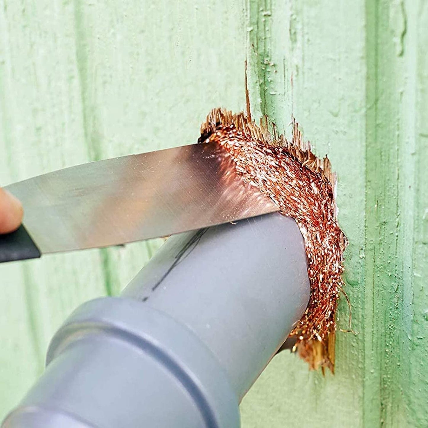 24mx125mm copper mesh roll, metal mesh copper fabric protection, strong pure copper wire mesh for constructing holes, protecting seedlings and seeds, cleaning grill properly.