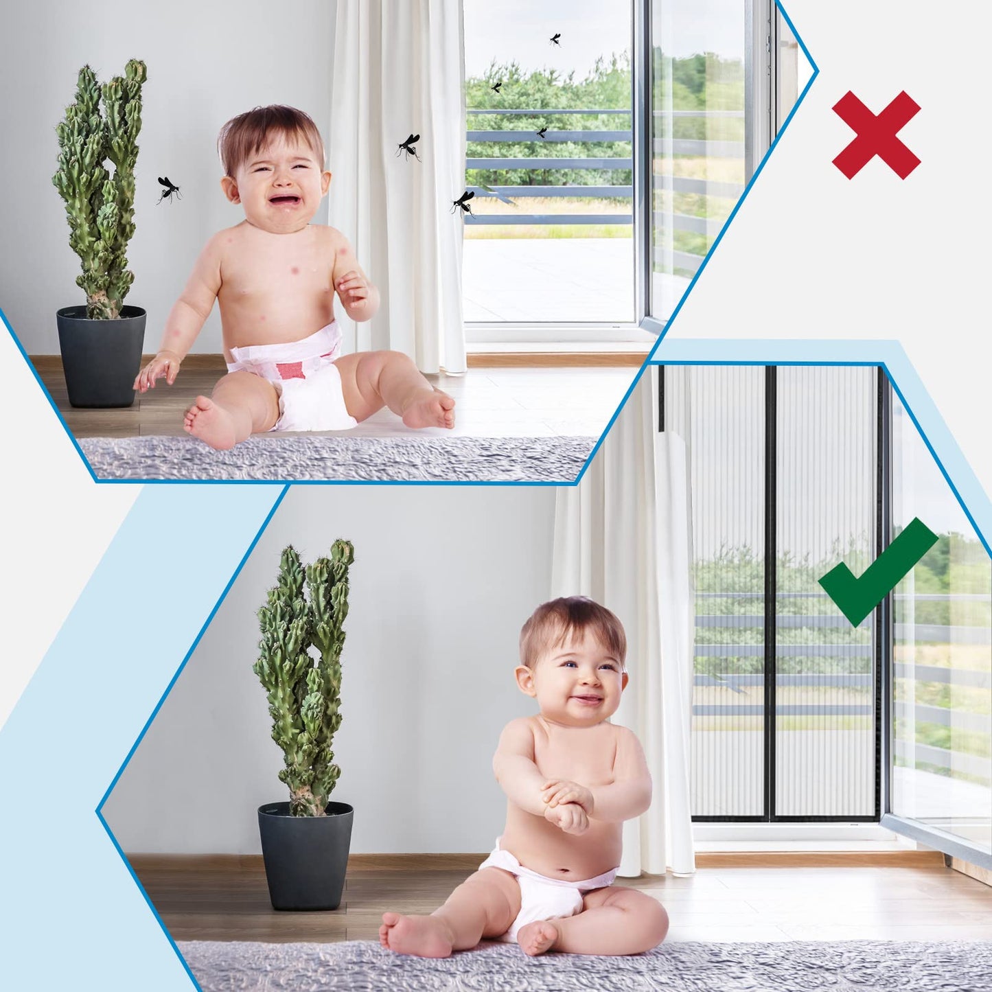 Mesh Screen Door 160x210, SHA2WEN Black Screen Door, Enjoy the summer with your family.