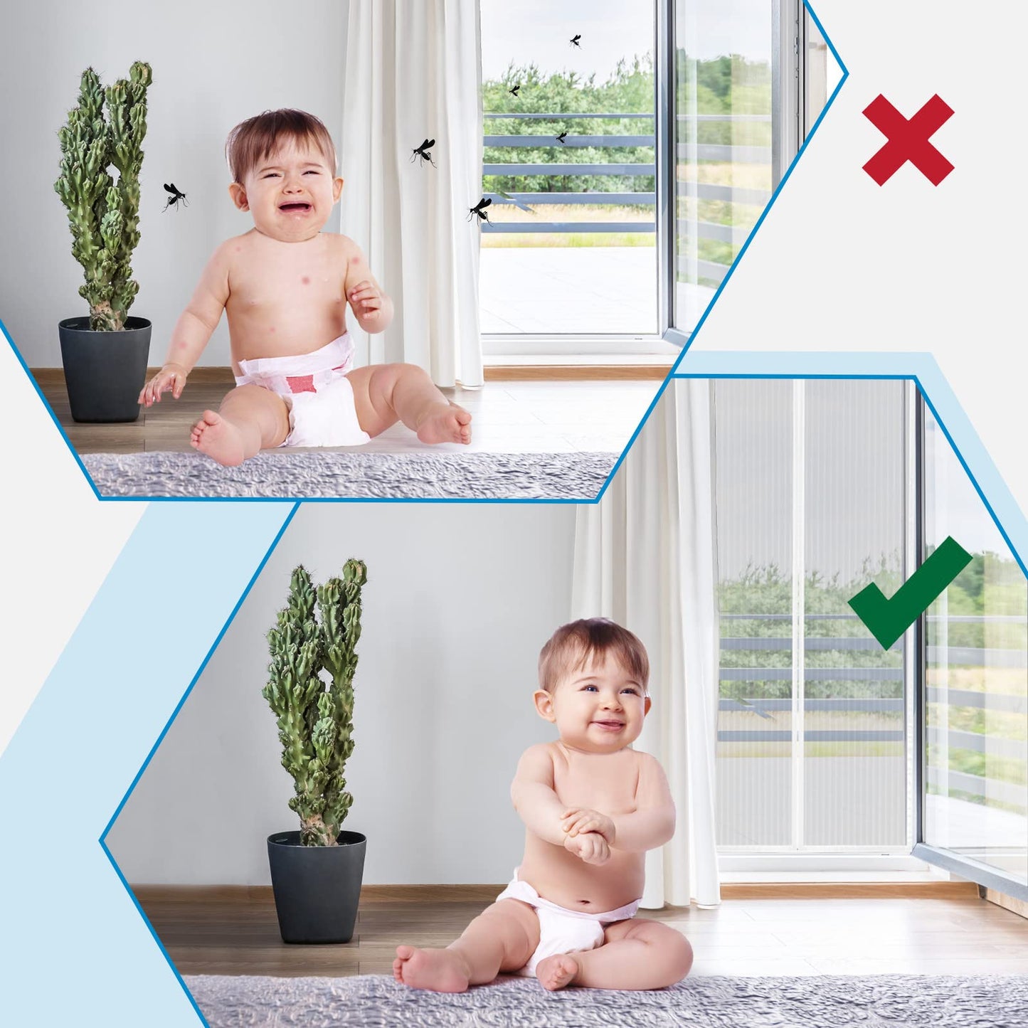 Insect screen door 180x220, SHA2WEN Insect screen door White, Enjoy the summer with your family.