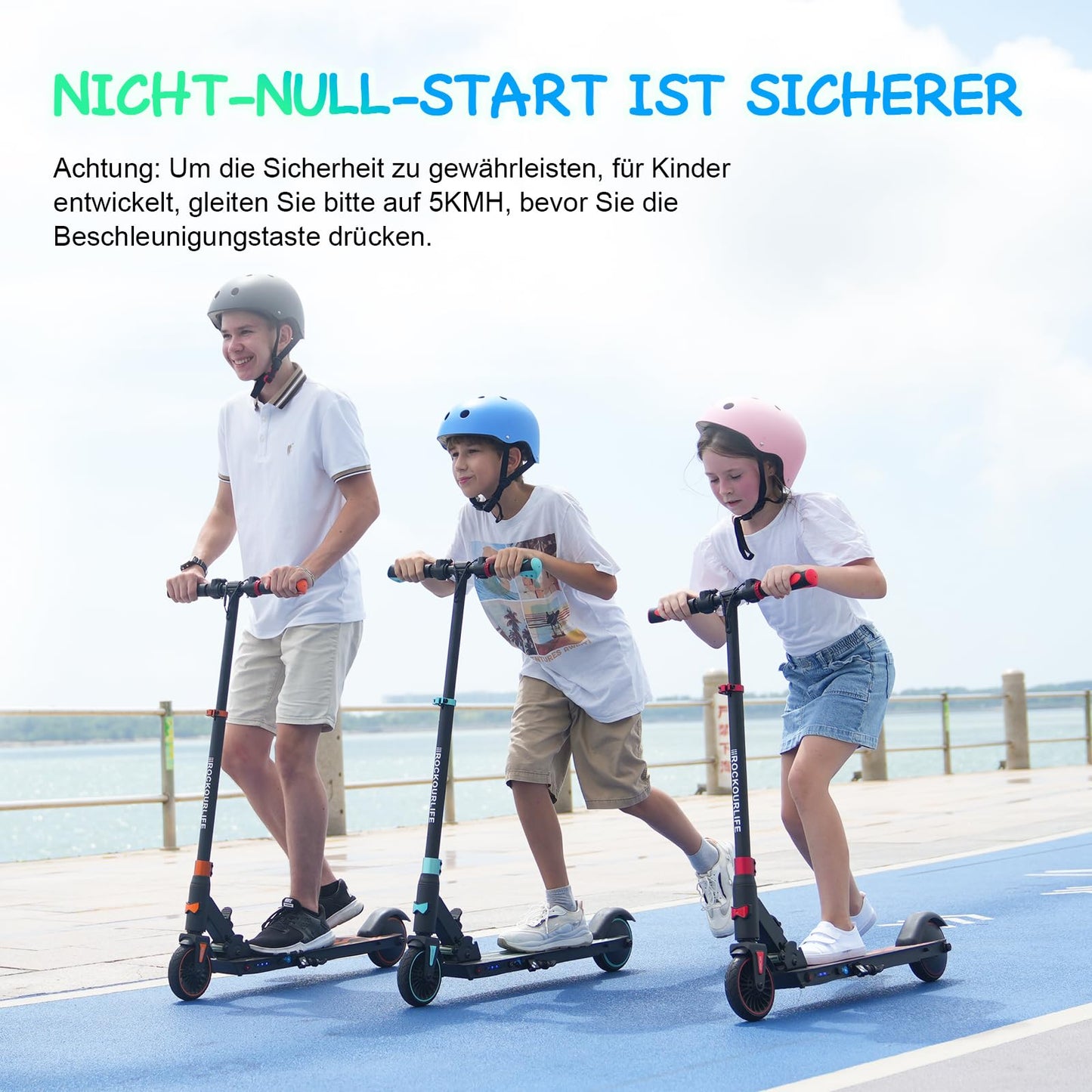 RCB TECH Electric Scooter for Kids (8-12-16 years) - Foldable e-Scooter - Max Range 16 KM - Max. 20 KM/H - Perfect gift for kids and teenagers.