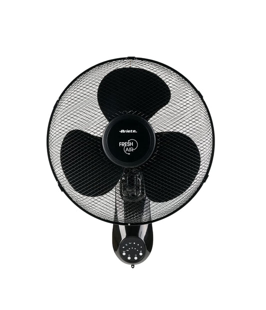 Ariete 802 Wall Fan, 50 W, 3 blades, 40 cm, 3 speeds, 3 ventilation modes, remote control, oscillation function, Black