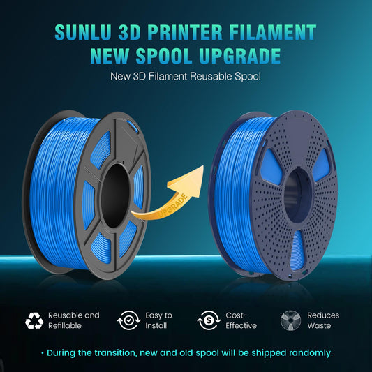 SUNLU ABS Filament 1.75mm Bundle, 3D Printer Filament 0.9kg*2, High Temperature Resistant ABS 3D Printing Filament, High Strength Impact Resistant, 1kg per Spool, 2 Rolls, Black+Black