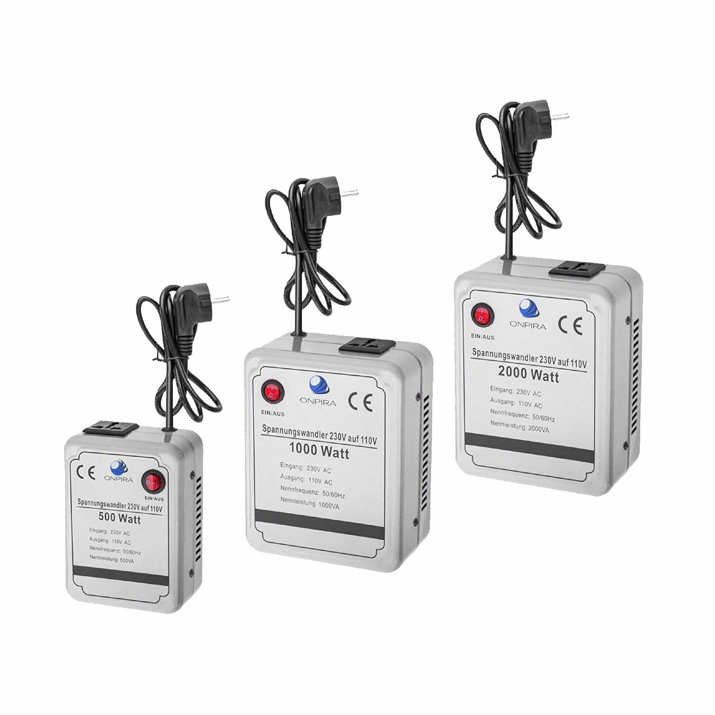220V to 110V voltage converter transformer converter 230V AC (500W)