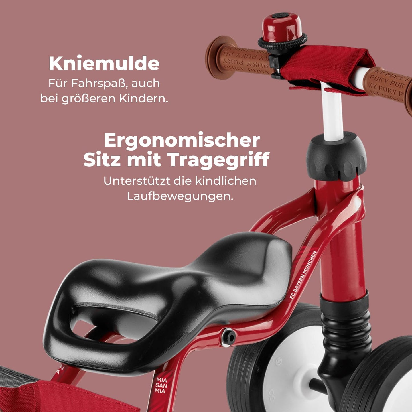 PUKY WUTSCH Bundle | Safe balance bike | For toddlers from 1.5 years | Slide vehicle | Pendulum axle | With safety handlebars | Bavaria Edition