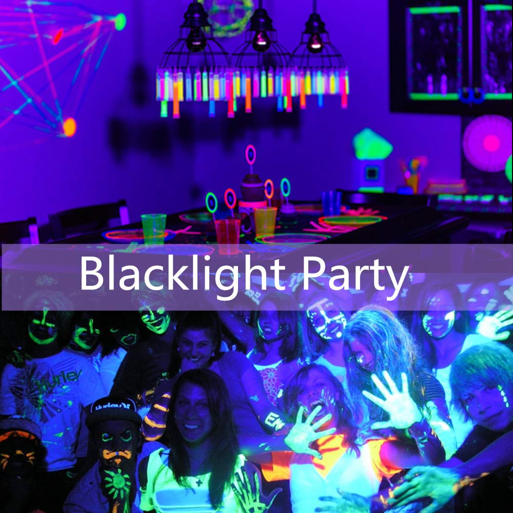 dystaval 10M blacklight LED strip, UV LED strip 33ft UV blacklight LED ribbon with transformer, 600 pieces 2835 LEDs, 12V 3A flexible blacklight fixtures for decorative lighting party lighting