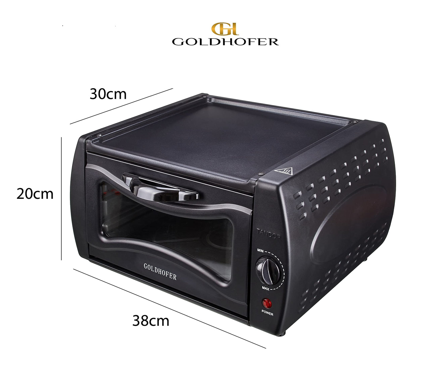 Goldhofer: Tandoor Oven Pizza Chapati Roti Lahmacun Manakish Naan Bread Maker Electric Tandoori Kitchen 2100 Watts