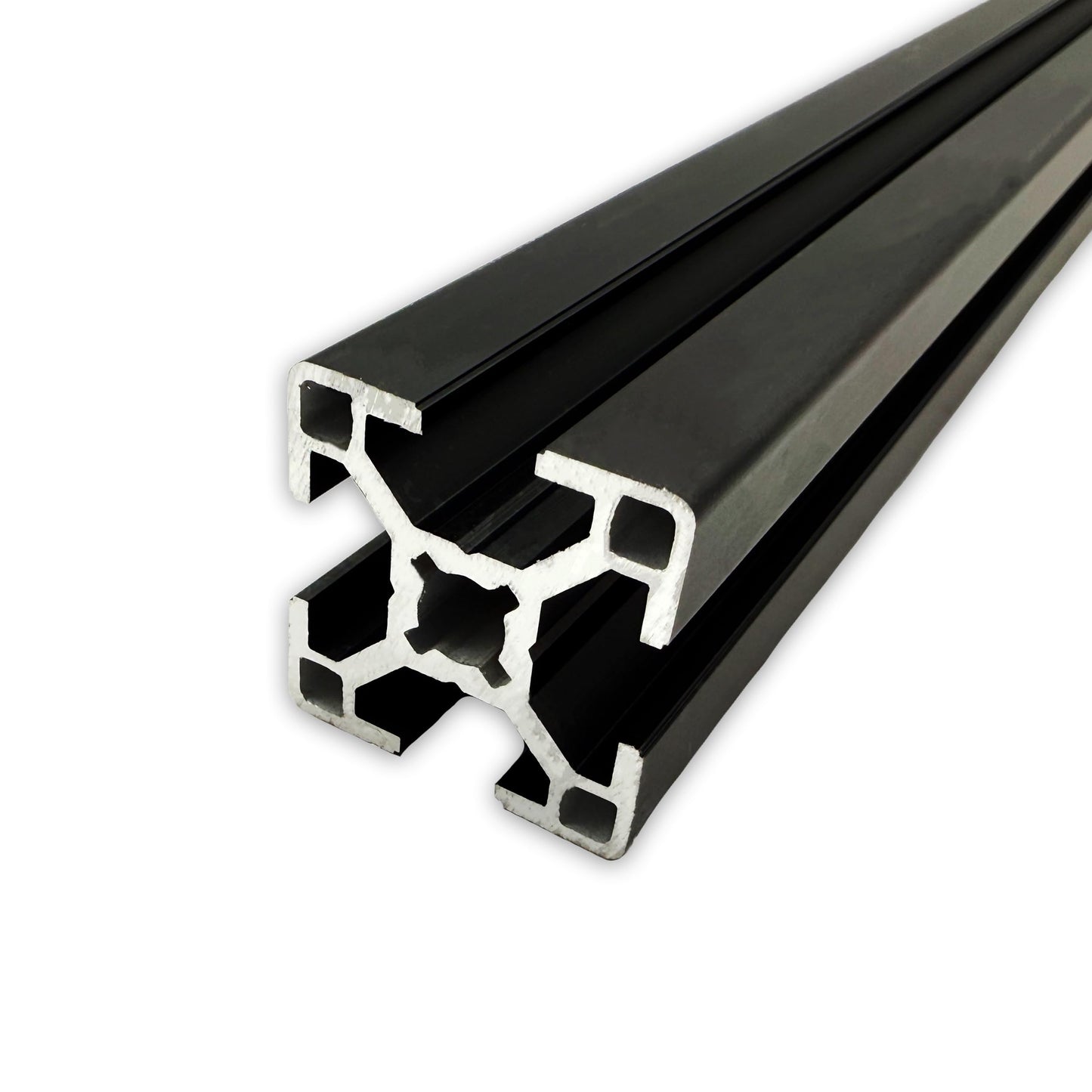 Aluminum profile 30x30 mm | Slot 8 | Length 1600 mm = 160 cm | black anodized E6/C35 | Aluminum profile | Slot profile | Lightweight | Mounting system