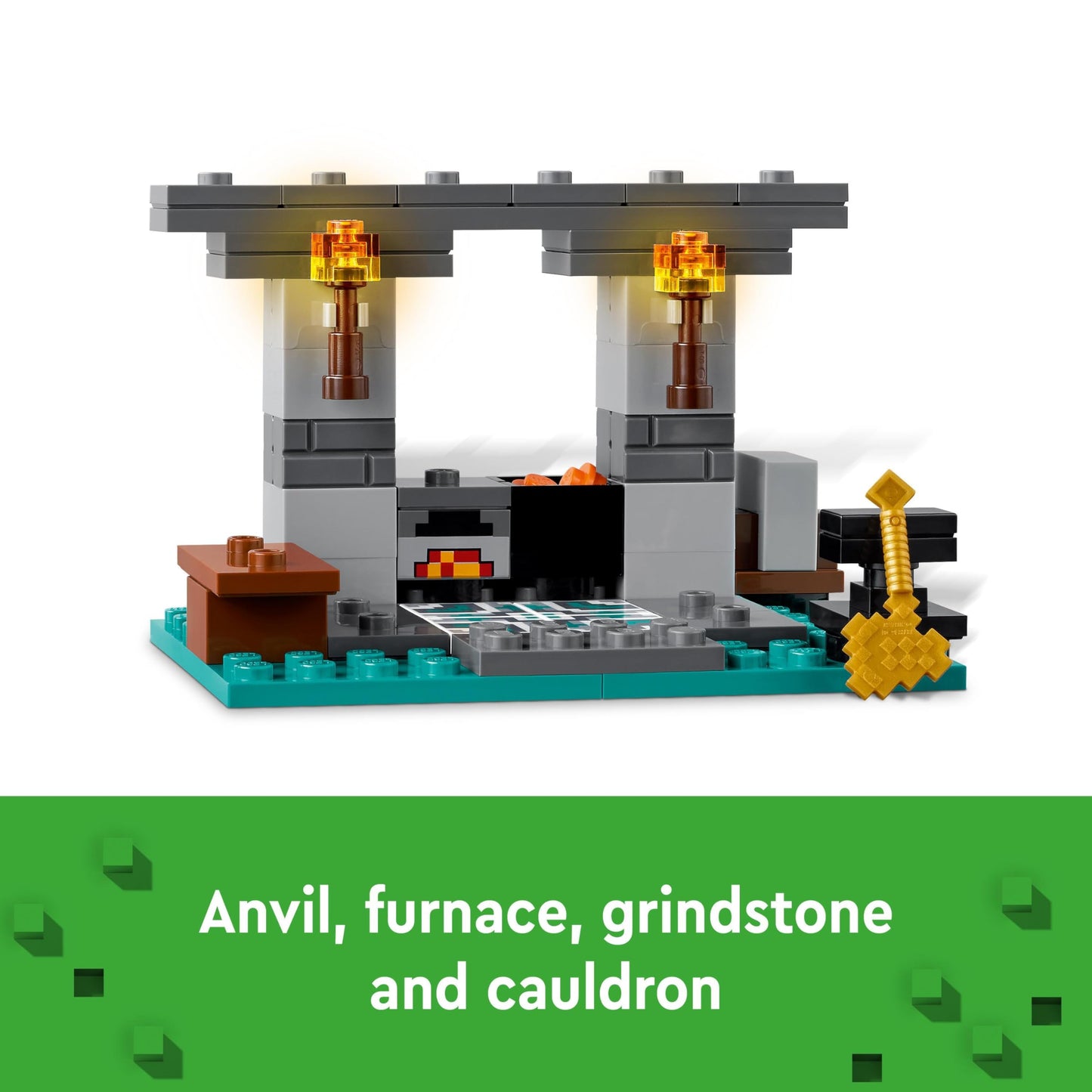 LEGO Minecraft The Armory, gaming set with hero figures & Minecraft Steve's Desert Expedition, set for the video game for boys and girls.