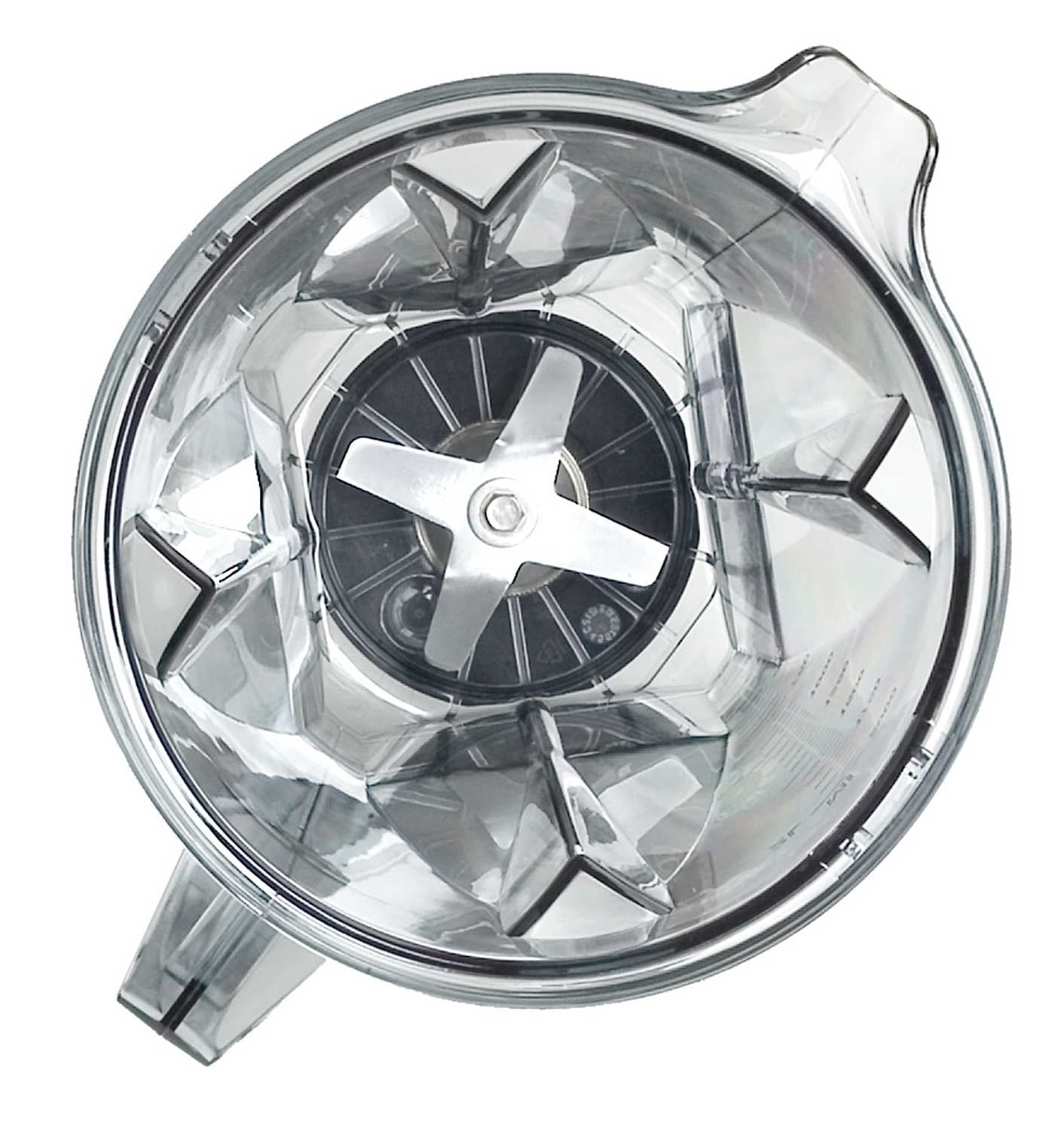 2L replacement container suitable for the Vitamix TNC 5200 including cutting blade, tamper, and lid.