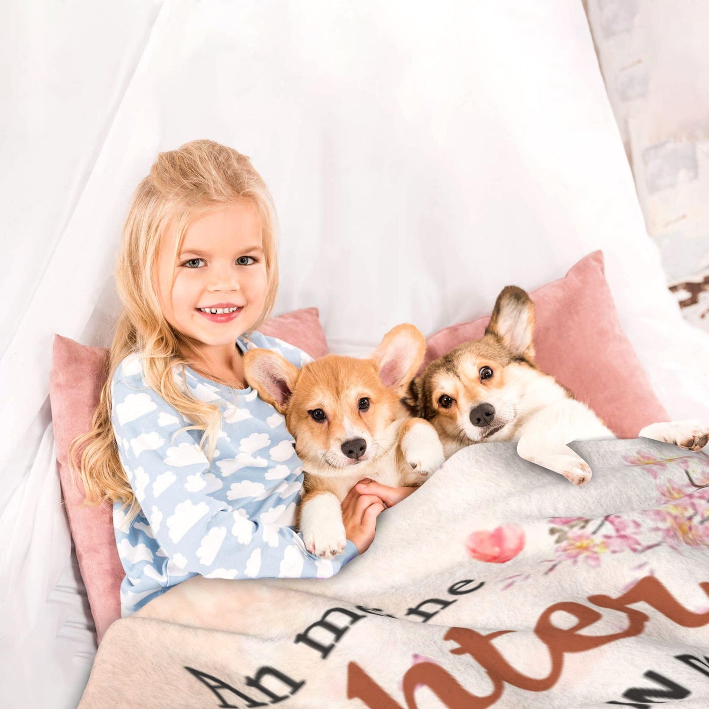 G-dake daughter gifts from mom, cuddly blanket for my daughter gift mother daughter blanket with saying gift ideas for birthday Christmas birthday gift, 130x150cm