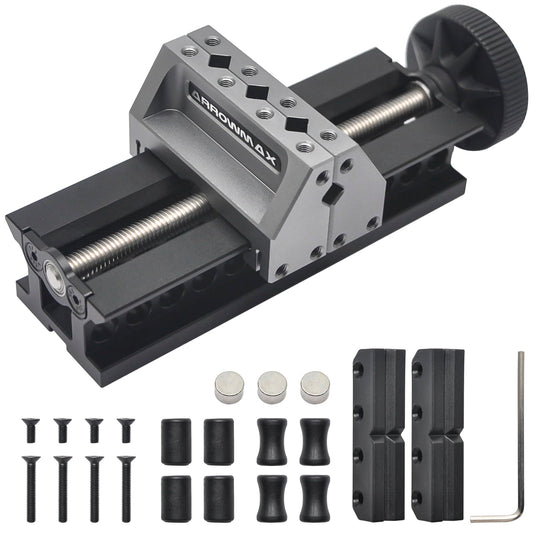 ARROWMAX dual-sided mini vise - enhances precision and stability during crafting.