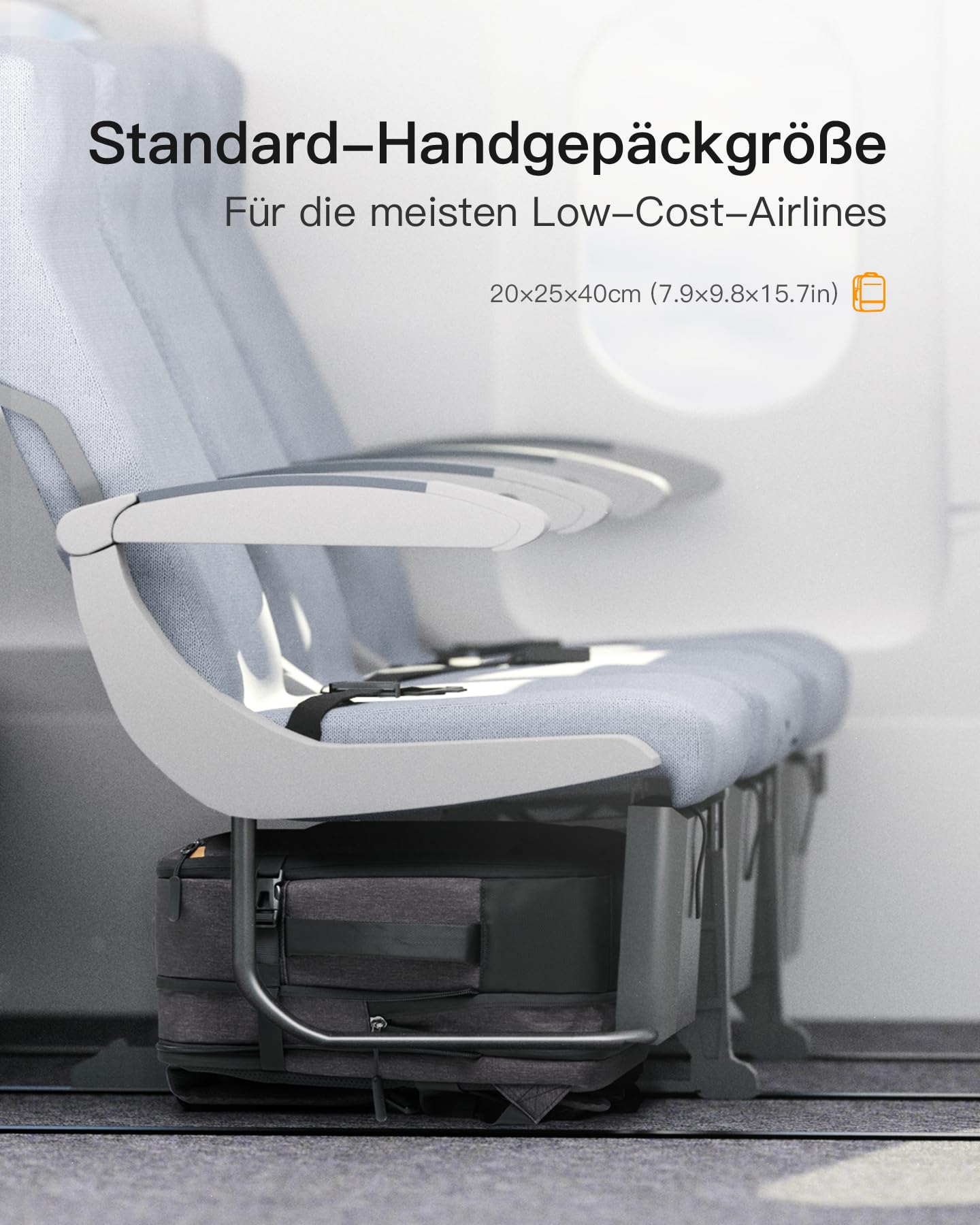 Inateck 17-20L Ryanair carry-on backpack 40x20x25 for women and men, laptop backpack compatible with 14-inch MacBook Pro.