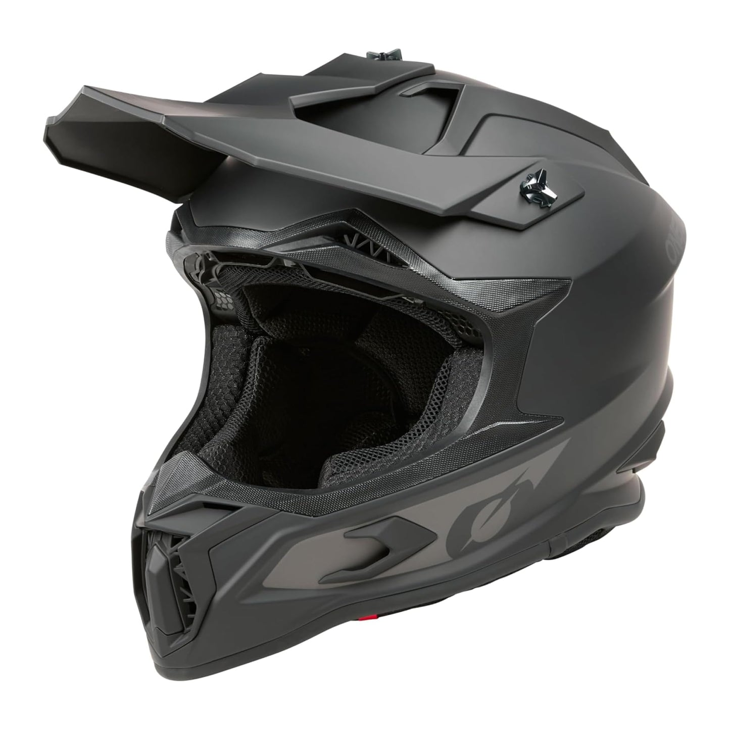 O'NEAL C-SRS Motocross Helmet SOLID Black (Size S) - ECE 22.06 certified, durable ABS shell, efficient ventilation system & removable, washable inner lining.