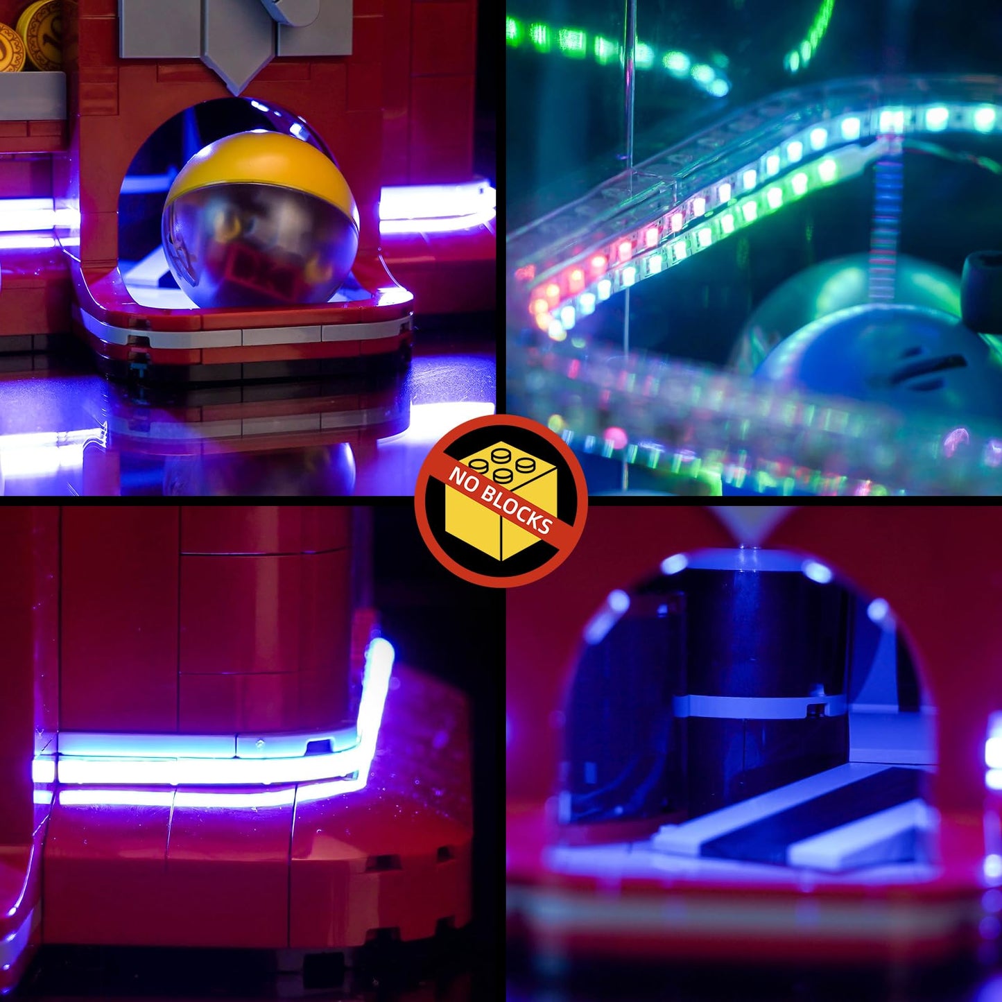 Colorful Light Kit Compatible with Lego 21358 Minifigure Vending Machine (No Model), LED Lighting Set Compatible with Lego Minifigure Vending Machine Creative Toy