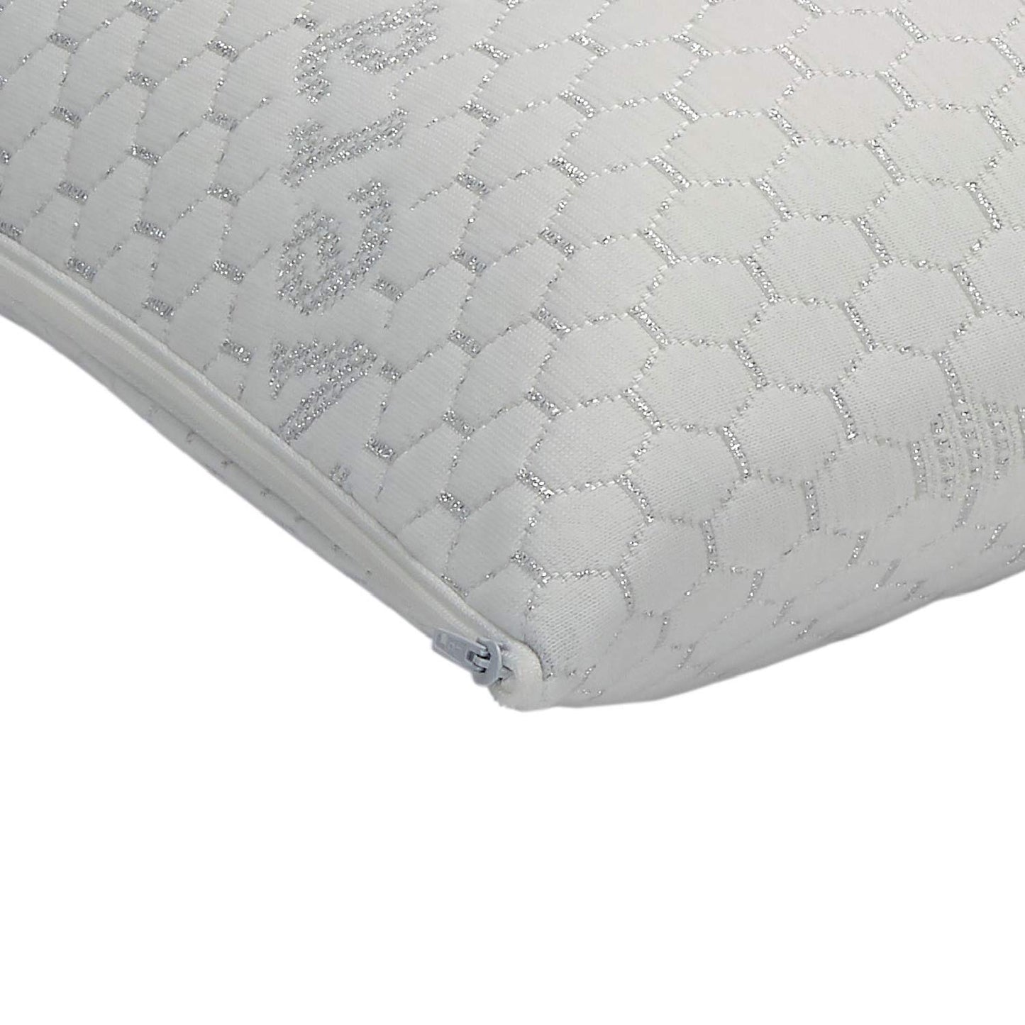 Pikolin Home - Viscoelastic pillow with Aloe Vera treatment and medium firmness, with silver threads and double cover that provides relaxation and comfort.