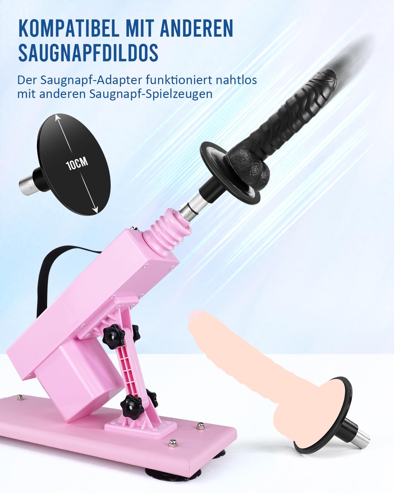 iKenmu Sex Machine Sex Toy Fucking Machine for Women Pink Sex Dildos Machine with 4" Suction Cups Love Machine Man Women Couples Sex 4*Accessories Automatic Masturbation Sex Machines
