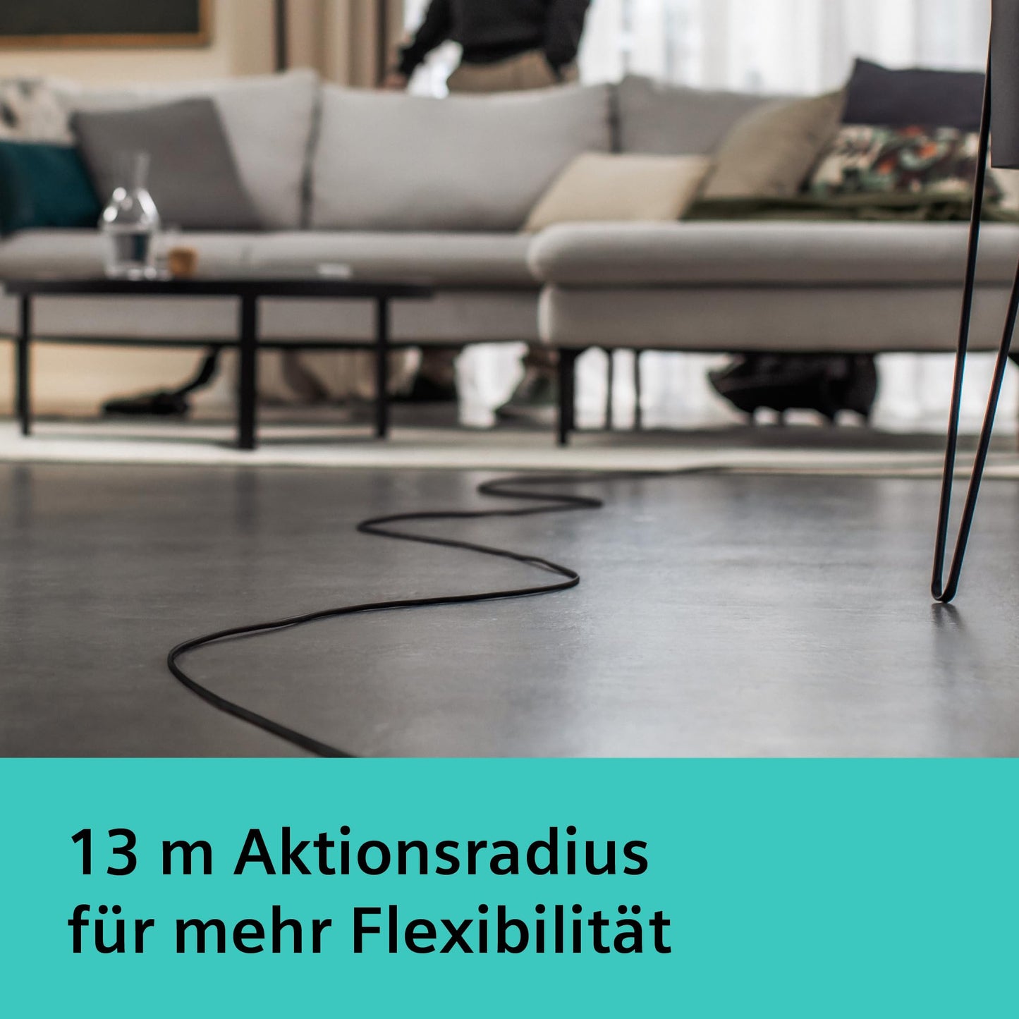 Siemens vacuum with bag Q5.0 Extreme silencePower VSQ5X1232, for allergy sufferers, hygiene filter, strong suction power on parquet, carpet and tiles, long cable, Made in Germany, 850 W, black