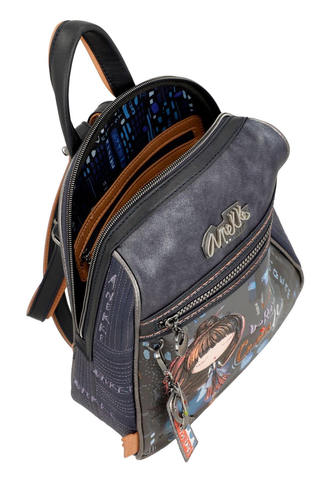 Anekke Contemporary Women's Hiking Backpack, 25 x 29 x 9 cm, Colorful, Modern Japanese Design