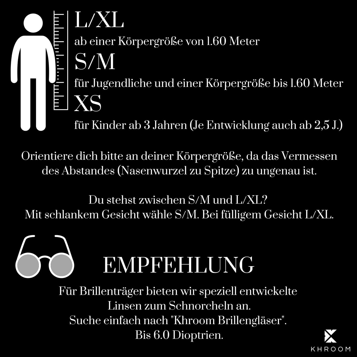 Khroom snorkel mask for adults & kids 3+ | CO2 safe | Full face mask with Easy-Breath System | Snorkel set alternative | Seaview Y diving mask for adults/kids (XS White)