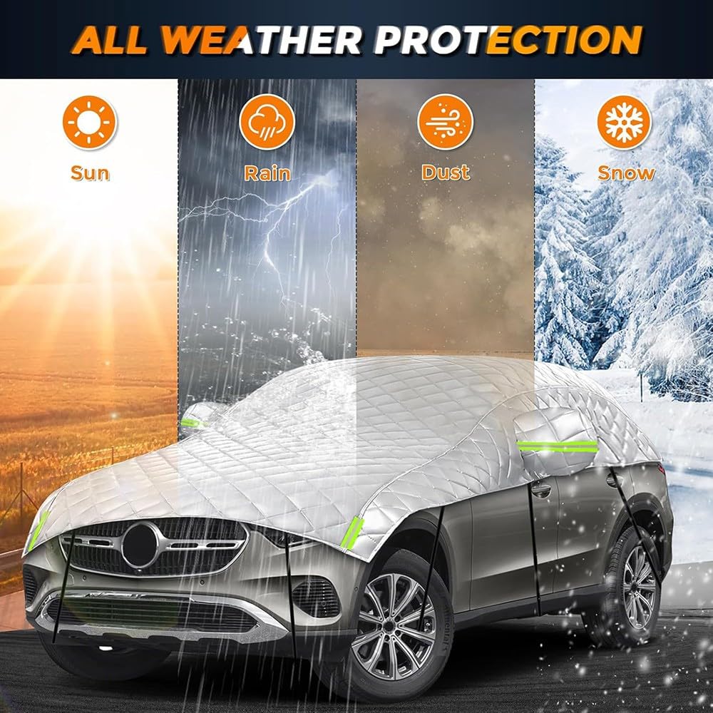 Hail protection car cover, car hail protection, hail blanket for car, waterproof breathable car garage cover sun protection for winter summer.