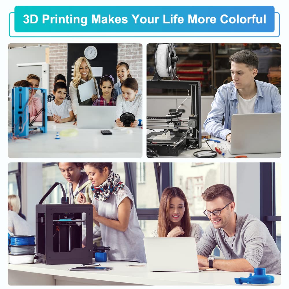 Official PLA filament 1.75mm, 3D printer filament, filament 3D printing materials, Tolerance: ±0.03mm, 1kg (2.2LBS)/Spool, Red