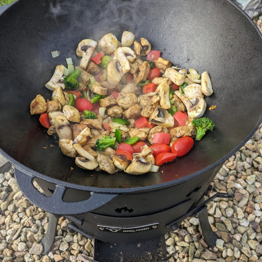 BBQ-Toro cast iron kazan with kazan oven Ø 35 cm | 12.1 L cast iron pot with lid, cast iron pot | goulash kettle, fire kettle, outdoor oven | fire oven, one-pot oven, fire pit, outdoor kitchen, Utschak.