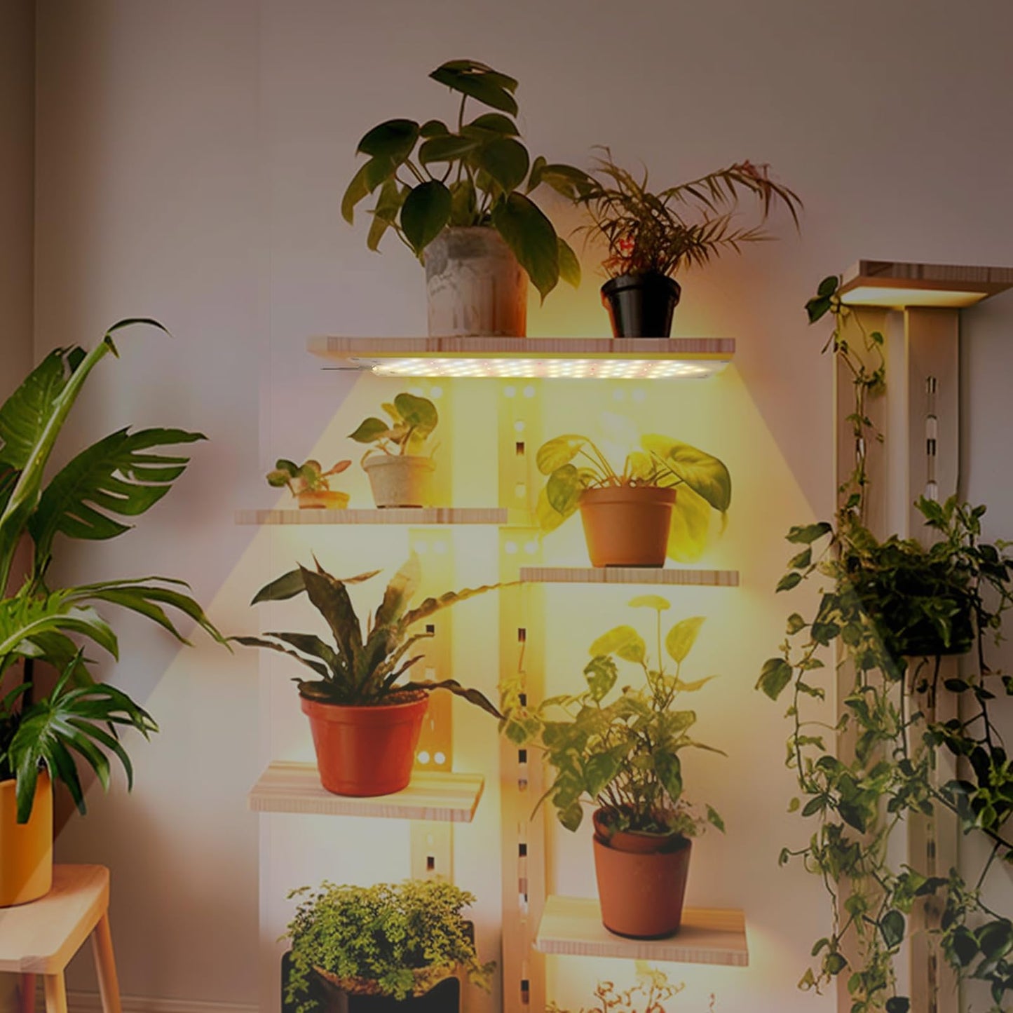 EWITTTI Plant Lamp LED Full Spectrum, Plant Light for Seed Starting, 316 LEDs Plant Grow Light for Indoor Plants with 3/9/12H Timer, 10 Levels of Brightness (4pcs)