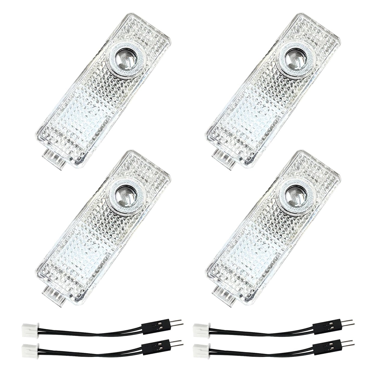 Krewua 4 Piece Four Pack Car Door Lights Car Entry Lighting Accessories for 1 2 3 4 5 6 7 Series Car Door Logo Projector Lights for X1 X2 X3 X4 X5 X6 X7, Light Very nice gift