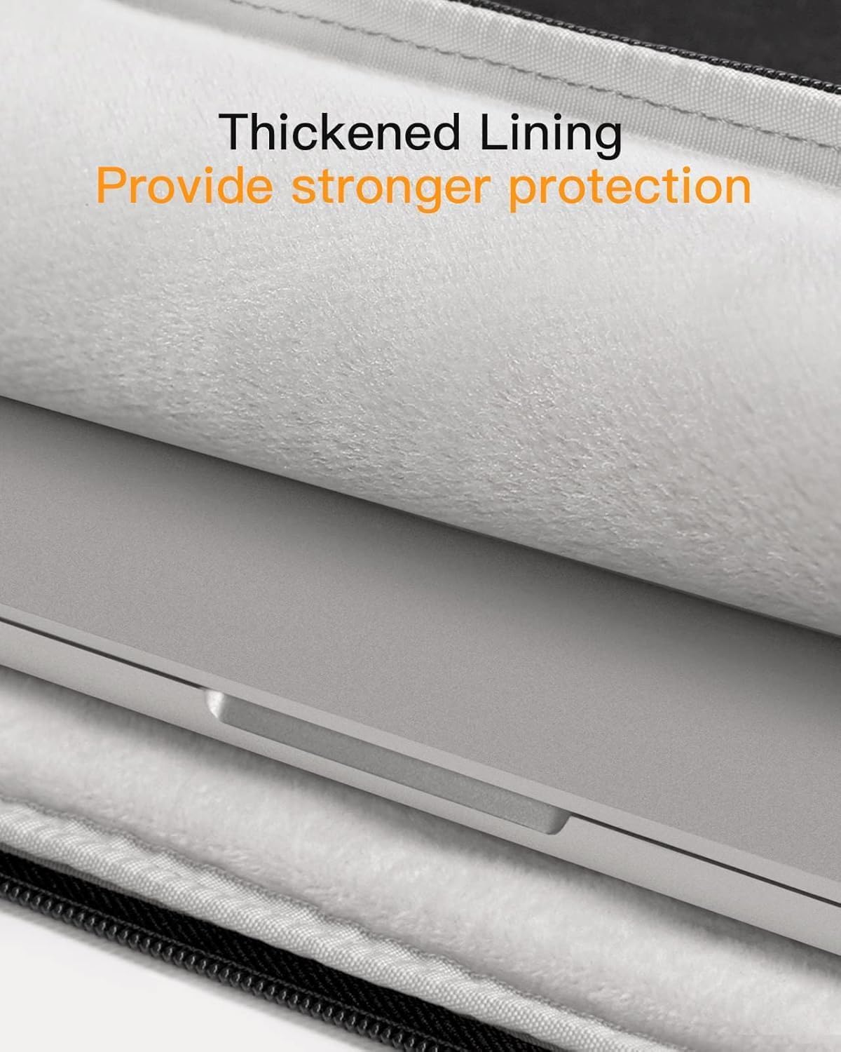Inateck laptop sleeve waterproof case compatible with 15.6-inch notebook.