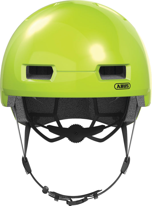 ABUS City Helmet Skurb - Sturdy bike helmet for everyday use, skating, BMX riding, or longboarding - Yellow, Size S