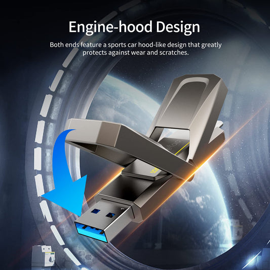 Netac US5 512GB External Portable USB SSD Type-C and USB 3.2 Interface Speed up to 550MB/s for Smartphones and Notebook Computers, Solid State Drive