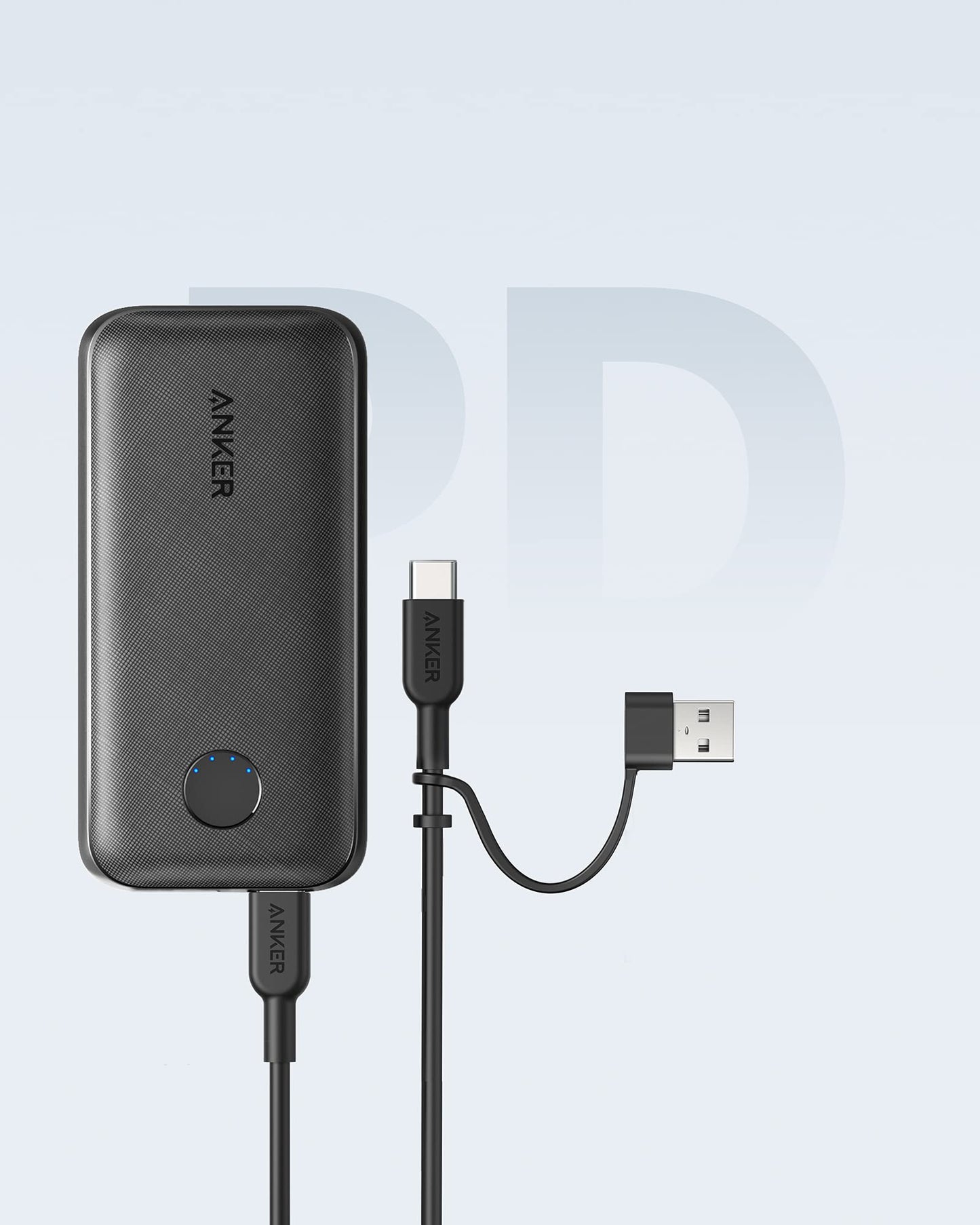 Anchor PowerCore 10000 Redux, 10000mAh power bank with USB-C Power Delivery (25W), external battery compatible with iPhone 12/11/Mini/Pro/Pro Max/XR/XS, Galaxy S21/S20, Pixel 3/3XL, iPad mini 5.