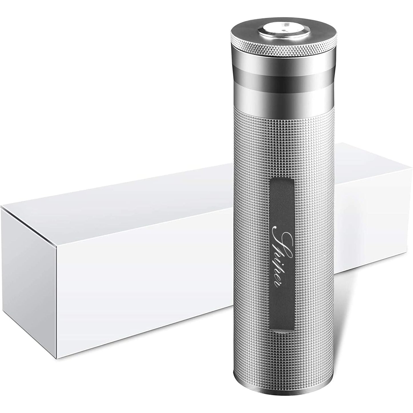 SPIPER Stainless Steel Cigar Humidor, Travel Cigar Case Tube for 3 to 4 cigars, Portable Cigar Case, Cigar Hygrometer, Gift for aficionados, Perfect for going out or short trips.