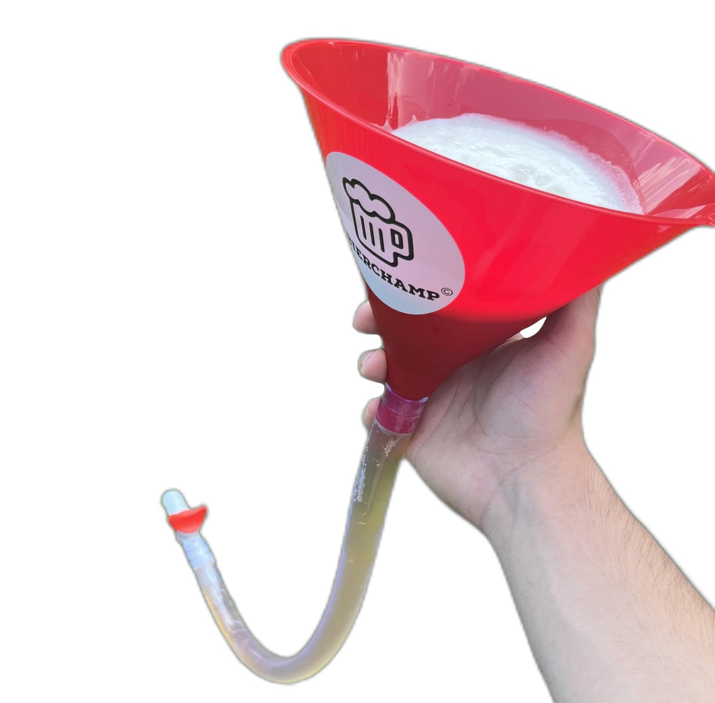 Beerchamp Beer Funnel - Drinking Funnel - Drinking game - Party funnel - Beer chug - Stopcock - Funnel - Valve - Party game - Festival funnel