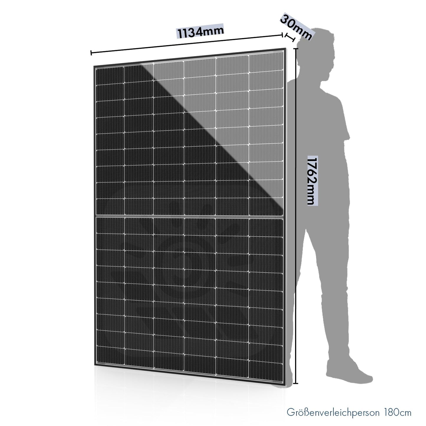 445W Bifacial glass-glass PV modules with 2x1.6mm glass, cutting-edge n-Type technology, expansion modules for your mini solar system, balcony power plant, or DIY complete system.