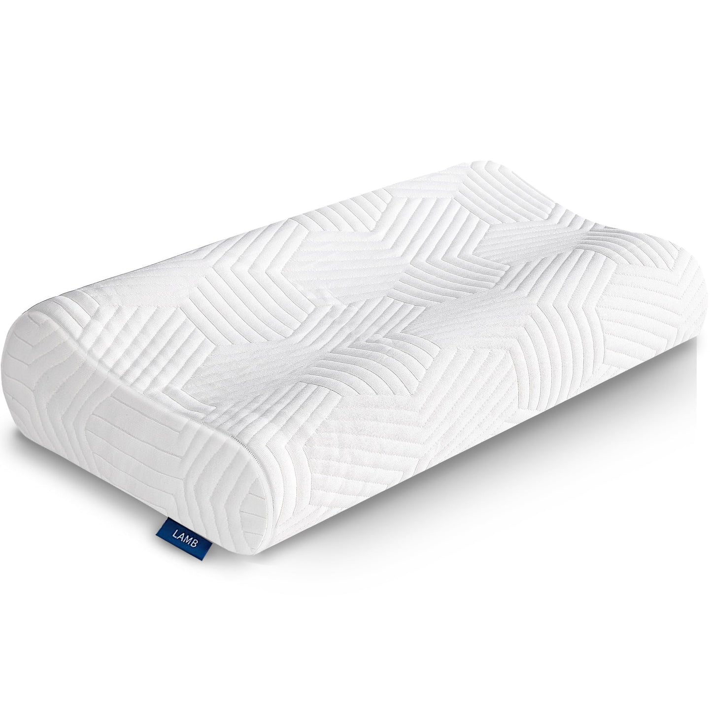 LAMB Adjustable Height Memory Foam Pillow Head Pillow, Neck Pillow Neck Support Pillow Ergonomic Pillow Anti-snoring Pillow with Removable Cover