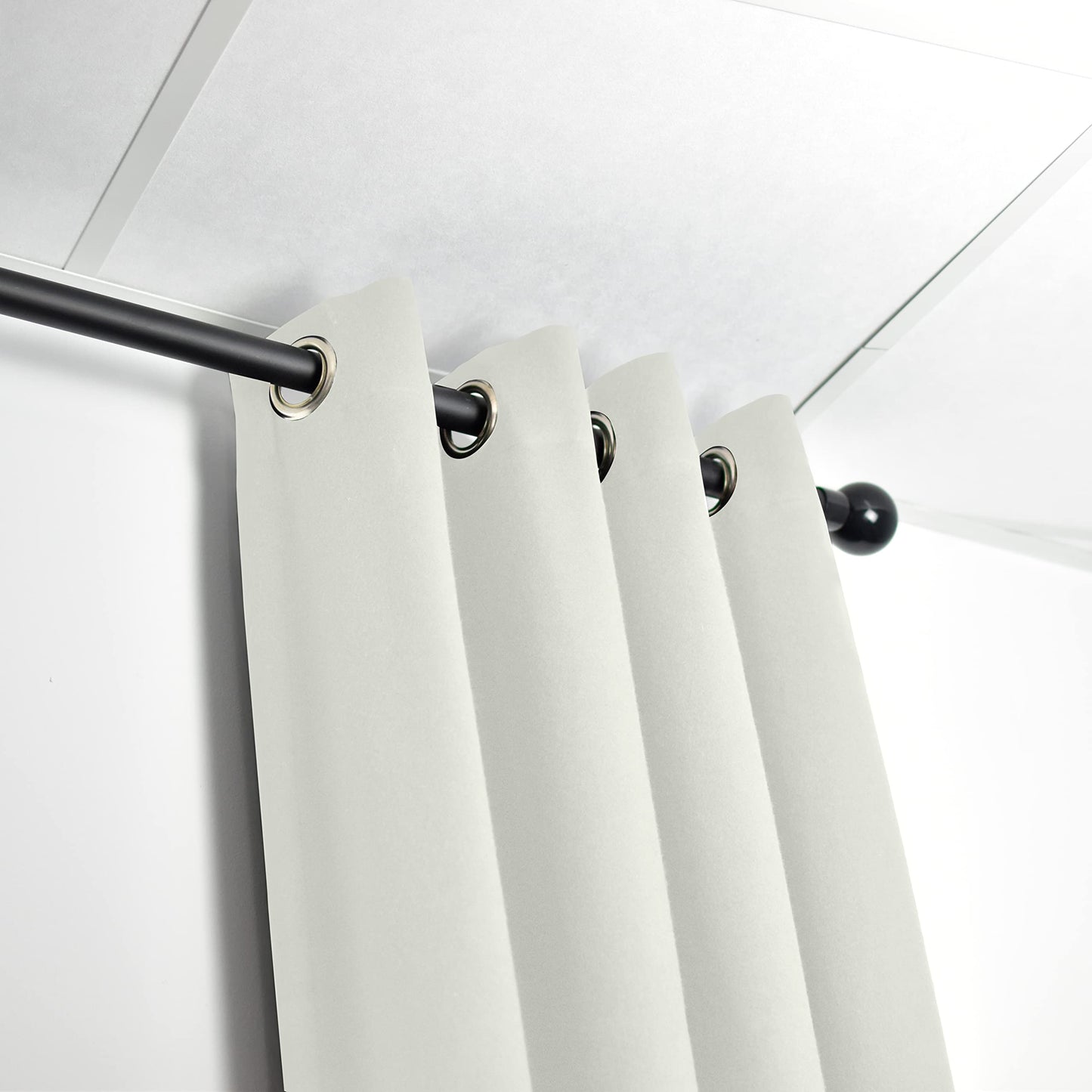 ACOUSPANEL Soundproof Curtain made of opaque fabric, noise-reducing, dimensions 135 x 240 cm, cotton, flame retardant, reversible, 300 g, Beige.