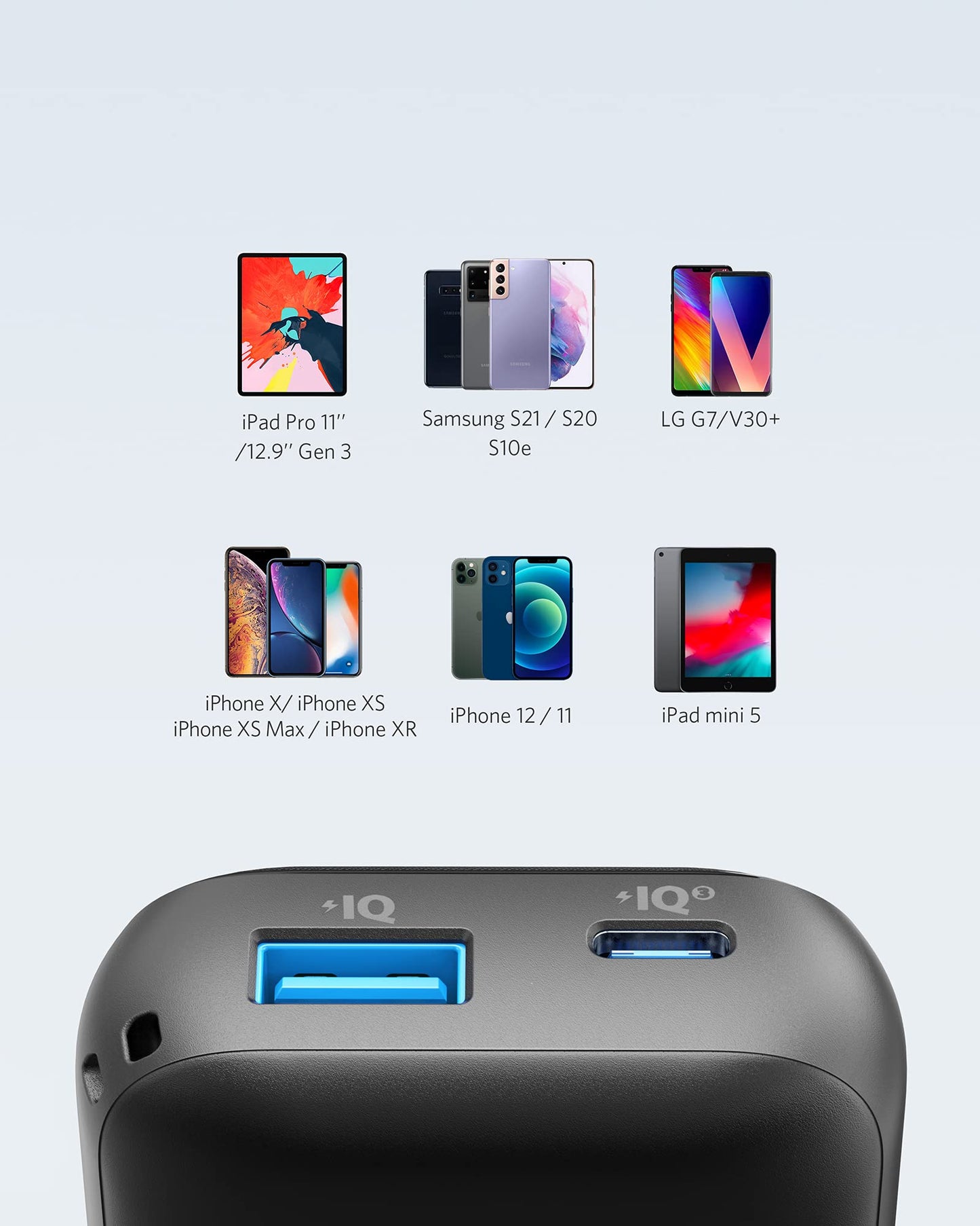 Anchor PowerCore 10000 Redux, 10000mAh power bank with USB-C Power Delivery (25W), external battery compatible with iPhone 12/11/Mini/Pro/Pro Max/XR/XS, Galaxy S21/S20, Pixel 3/3XL, iPad mini 5.